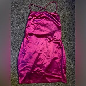 Semi formal satin minidress